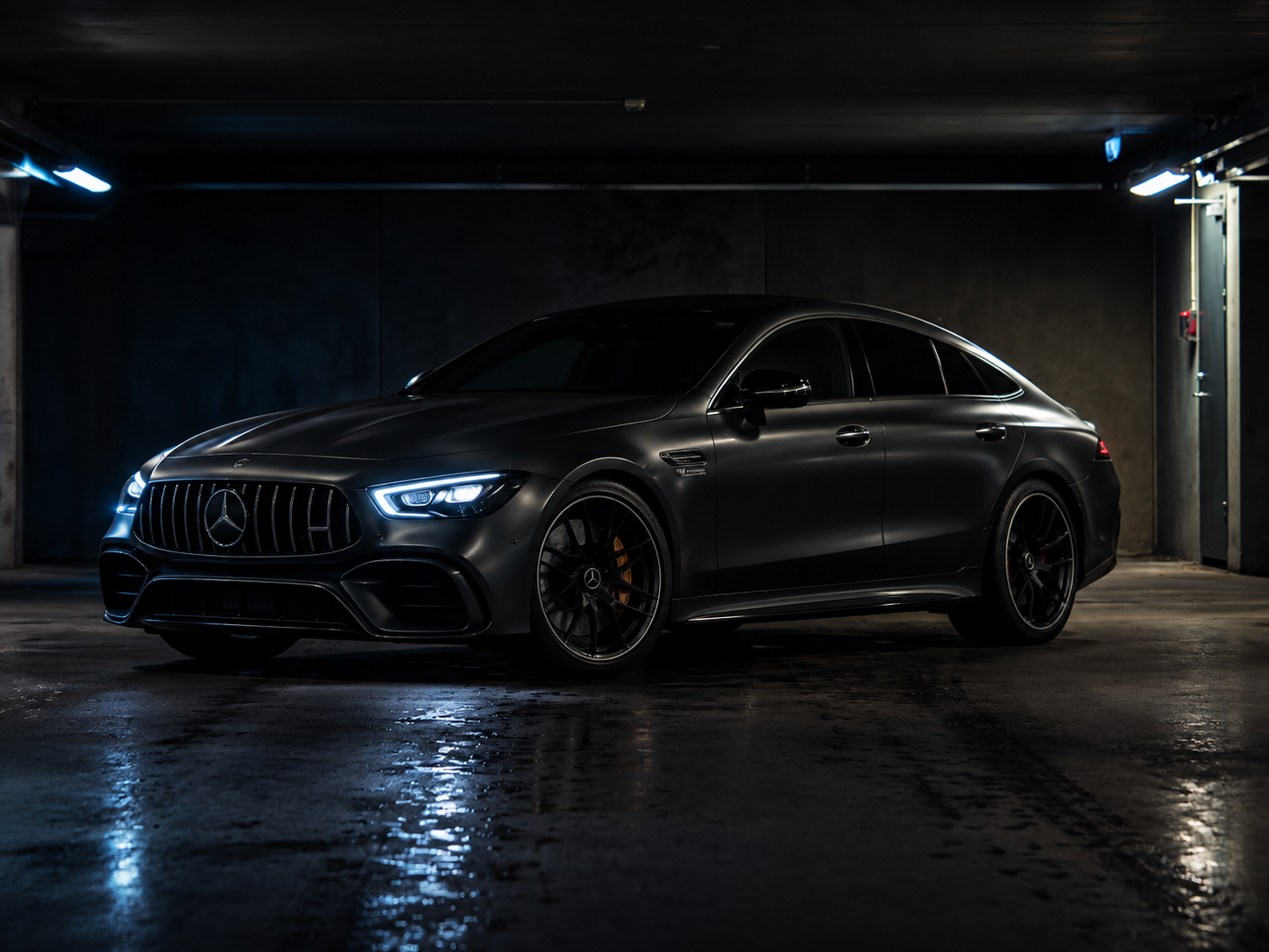 Dark Mercedes performance car